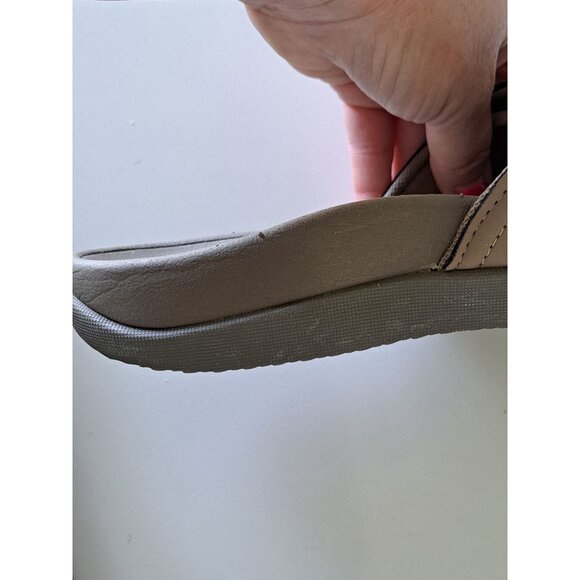 Vionic Kiwi Women's Motion  Orthotic Slide Sandals Size 9 Tan Adjust Hook  Loop - Picture 12 of 13